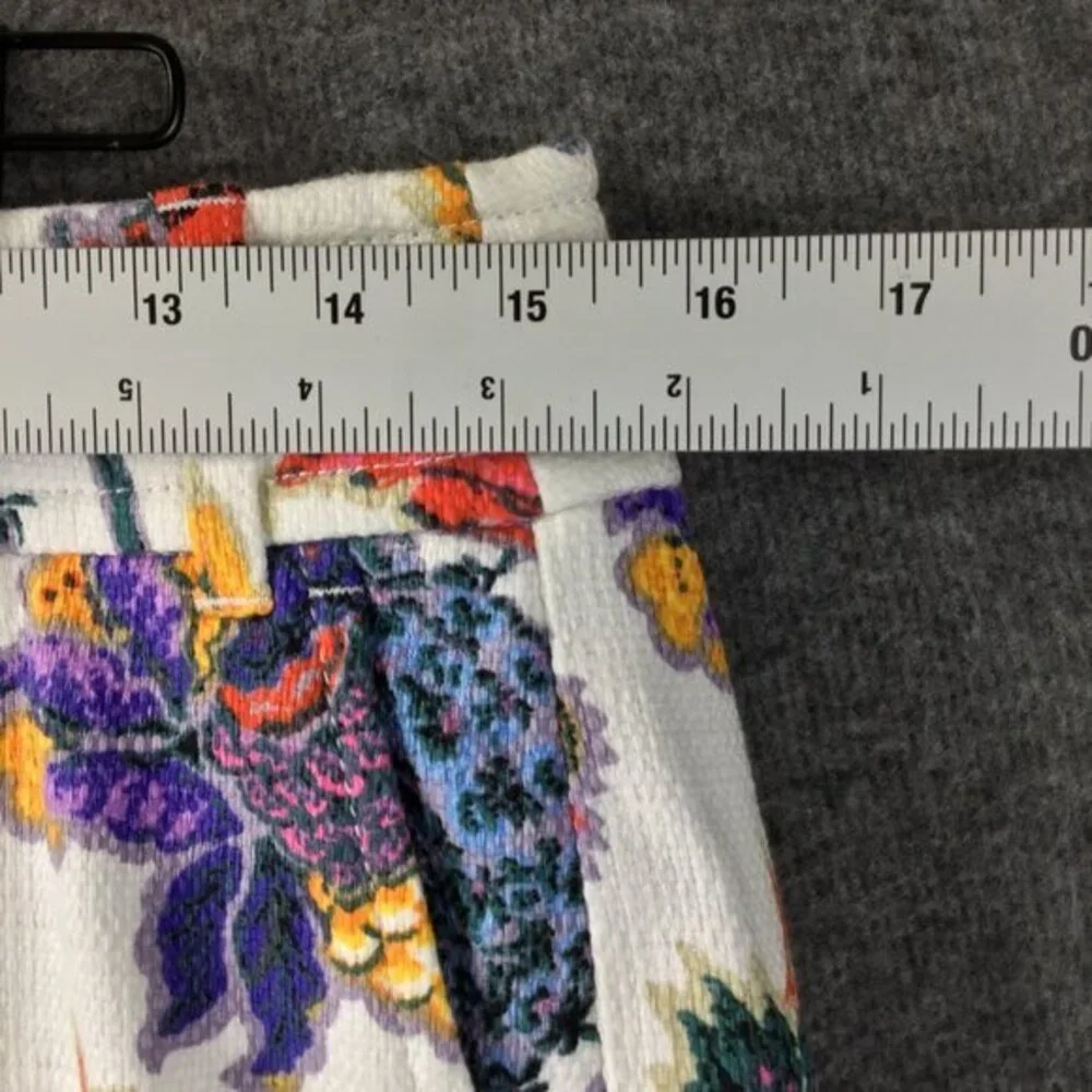 J.‎ Crew Re-Imagined Anderson Floral Textured Cropped Pants Sz 8